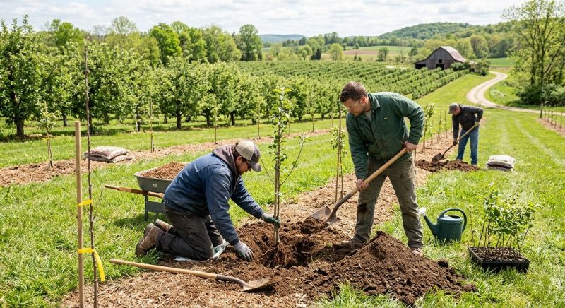 Apple Tree Planting in Ventura County, CA