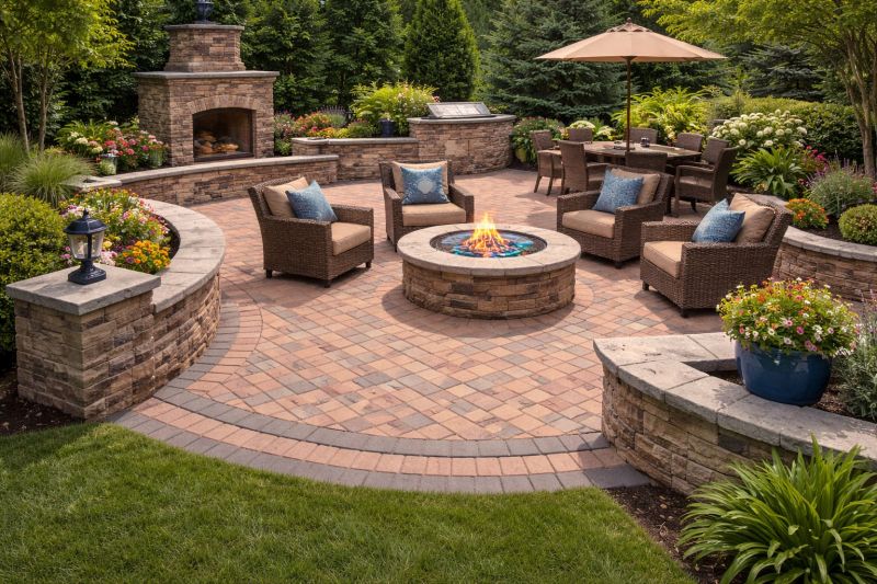 Brick Hardscape Construction in Worcester, MA
