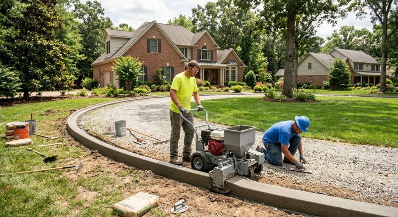 Cement Curbing Installation in Citrus County, FL