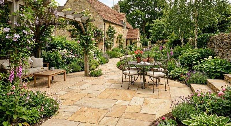 Limestone Patio Installation in Norwalk, CT