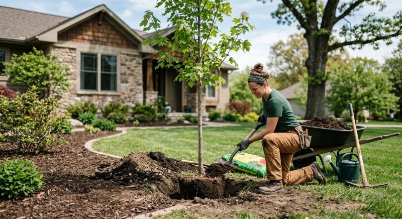 Magnolia Tree Planting in Ventura County, CA