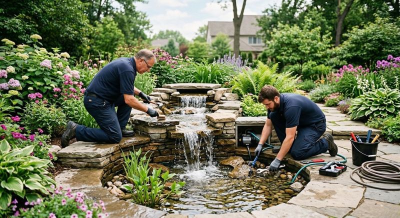 Pond Waterfall Construction in Honolulu, HI