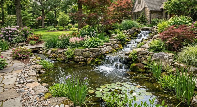 Pond Waterfall Construction in Honolulu, HI