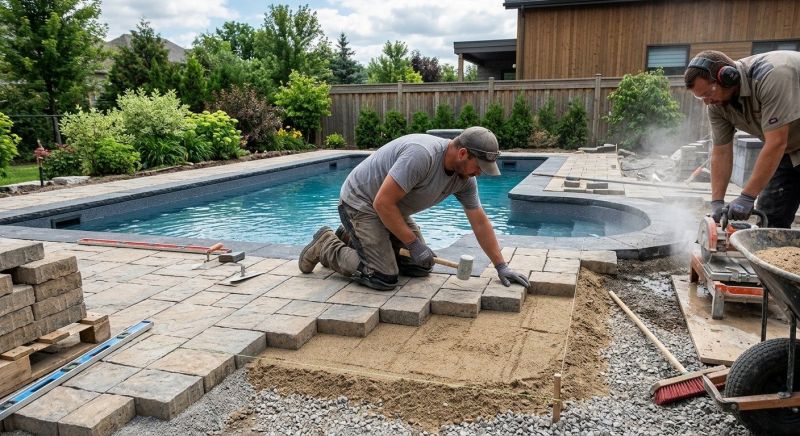 Pool Pavers Installation in Boston, MA