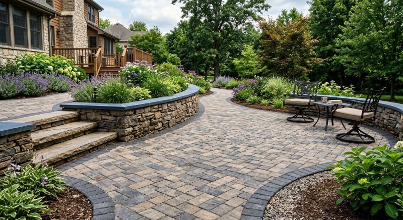 Poolside Hardscaping in Boston, MA