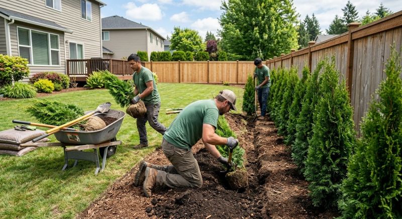 Privacy Hedge Planting in Ventura County, CA