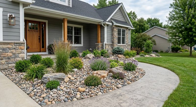 River Rock Landscaping in Ventura County, CA