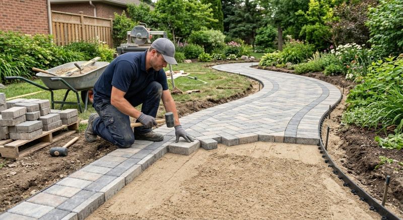 Sidewalk Pavers Installation in Fairfield County, CT
